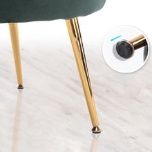 2 Piece Shanaya Velvet Armchair & Ottoman Set